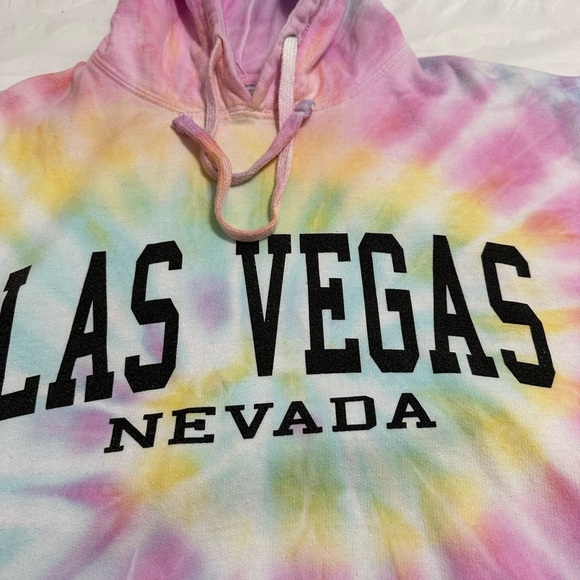 Destination USA pastel tie-dye, Las Vegas, Nevada Sweatshirt/Hoodie SZ L - Picture 3 of 7